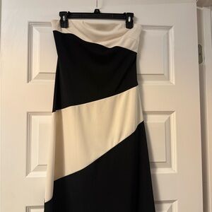 Express Black and Cream Sleeveless Dress